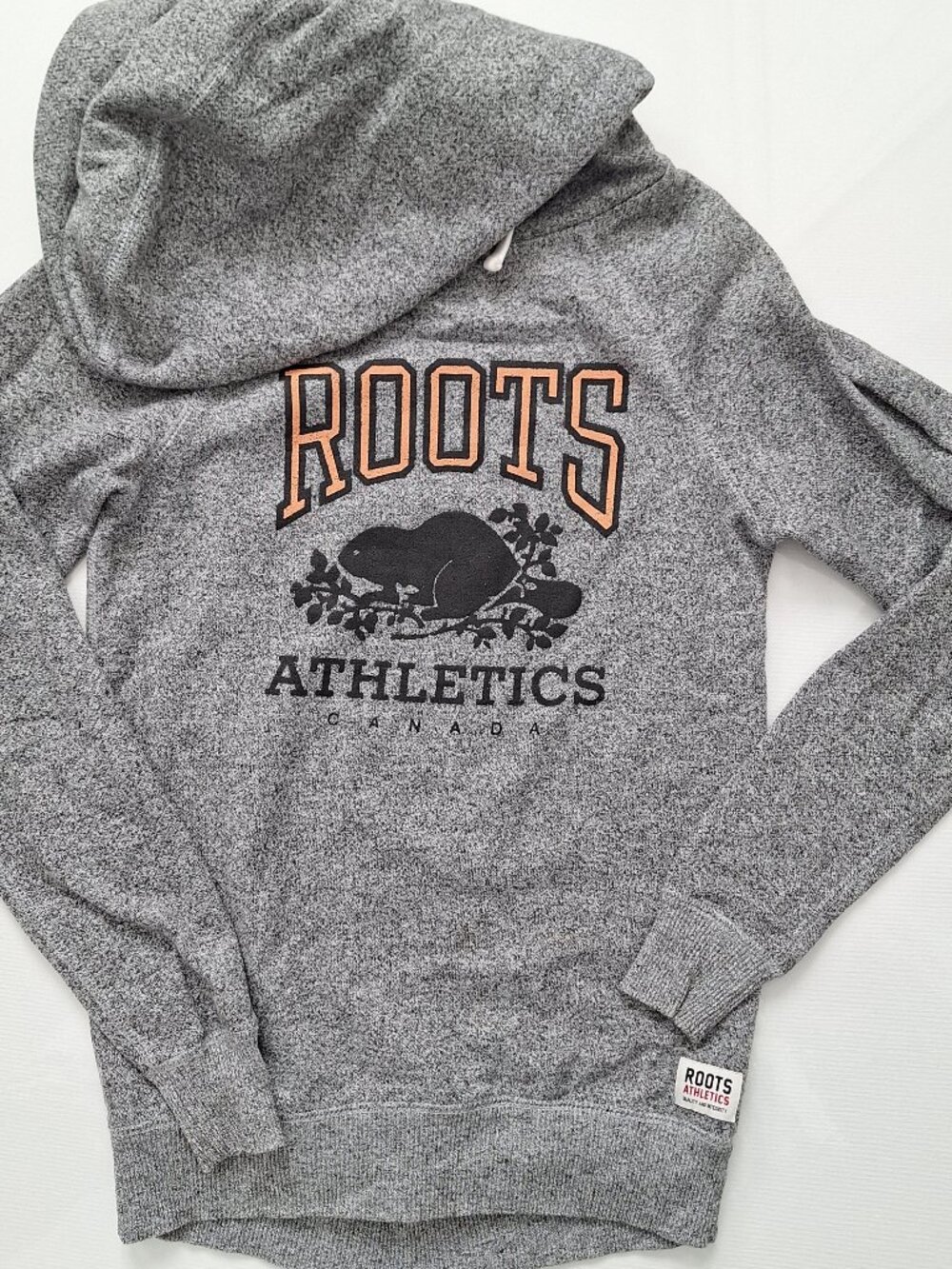 Roots Grey Salt & Pepper Hooded Sweatshirt - Picture 2 of 9